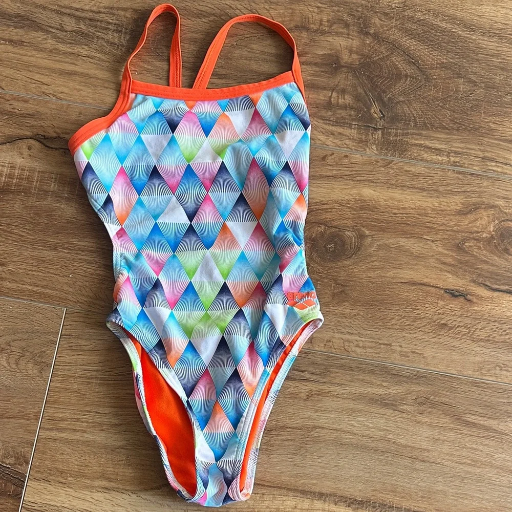 Colorful Geometric arena size 24 Swimsuit - Picture 1 of 4